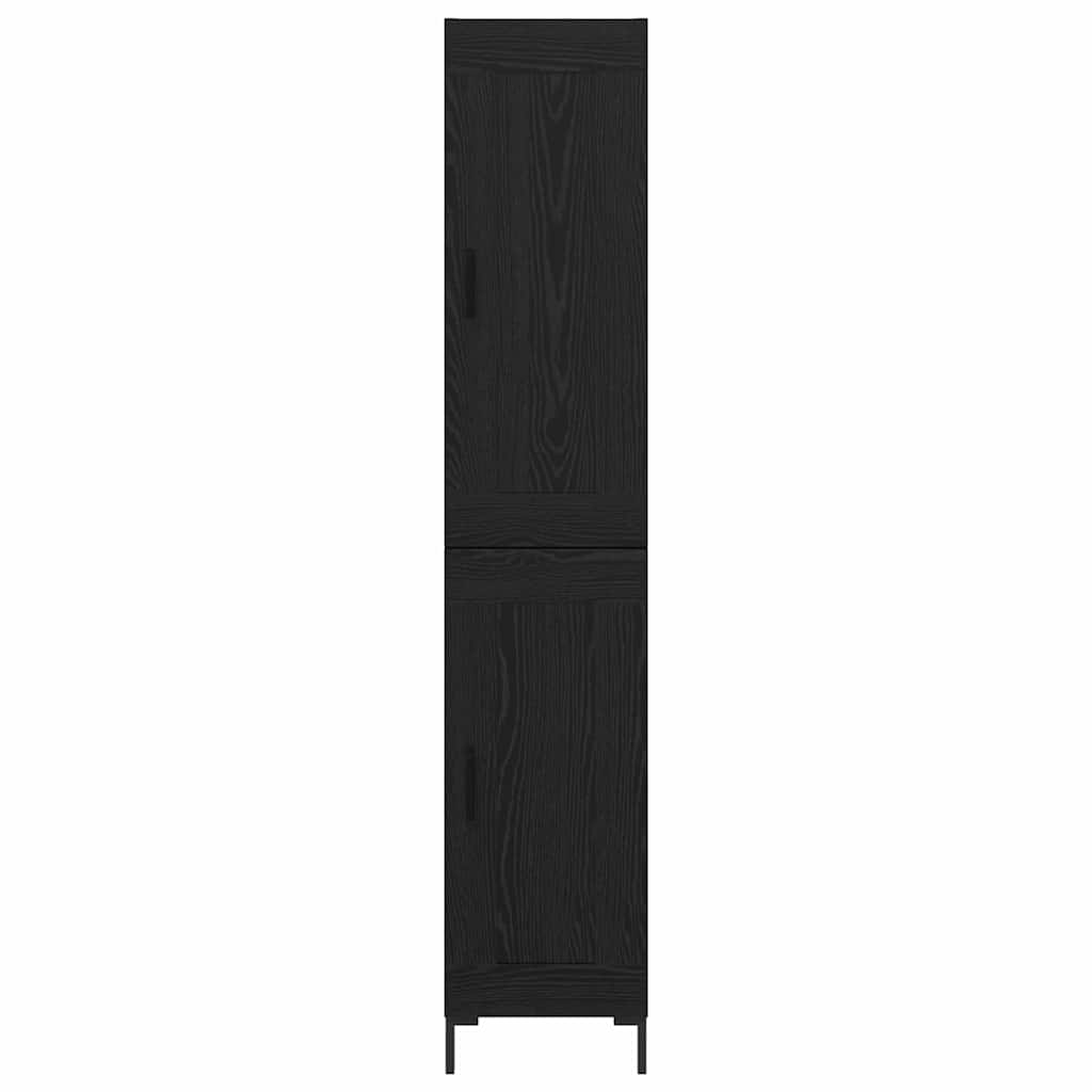 Highboard Sort eg 34,5 x 34 x 180 cm Konstrueret træ