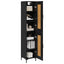 Highboard Sort eg 34,5 x 34 x 180 cm Konstrueret træ