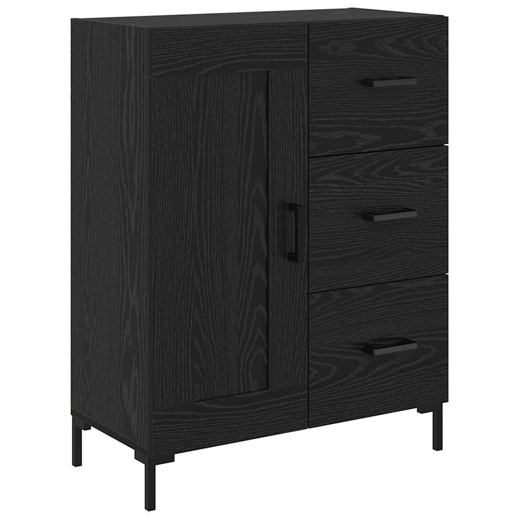 Highboard 2 stk. Sort eg 69,5 x 34 x 180 cm Konstrueret træ