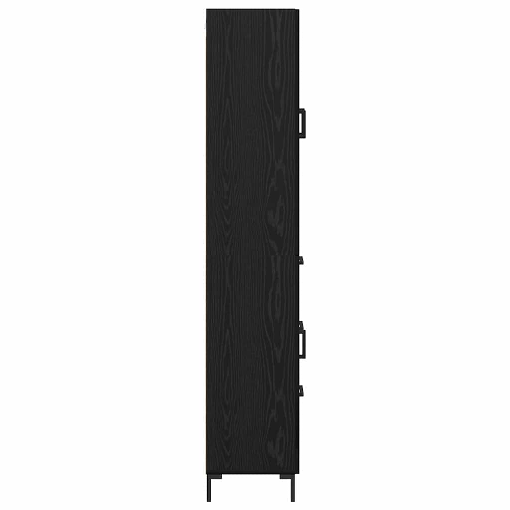 Highboard 2 stk. Sort eg 69,5 x 34 x 180 cm Konstrueret træ