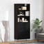 Highboard 2 stk. Sort eg 69,5 x 34 x 180 cm