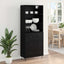 Highboard 2 stk. Sort eg 69,5 x 34 x 180 cm