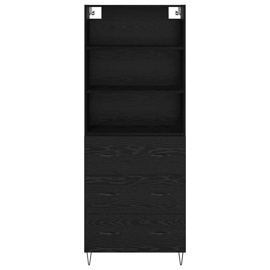 Highboard 2 stk. Sort eg 69,5 x 34 x 180 cm