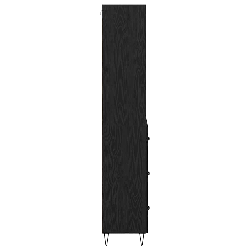 Highboard 2 stk. Sort eg 69,5 x 34 x 180 cm
