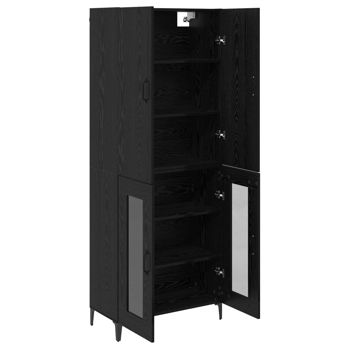 Highboard Sort eg 69,5 x 34 x 180 cm Konstrueret træ