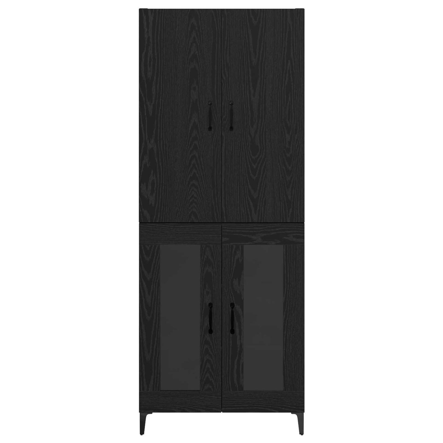 Highboard Sort eg 69,5 x 34 x 180 cm Konstrueret træ