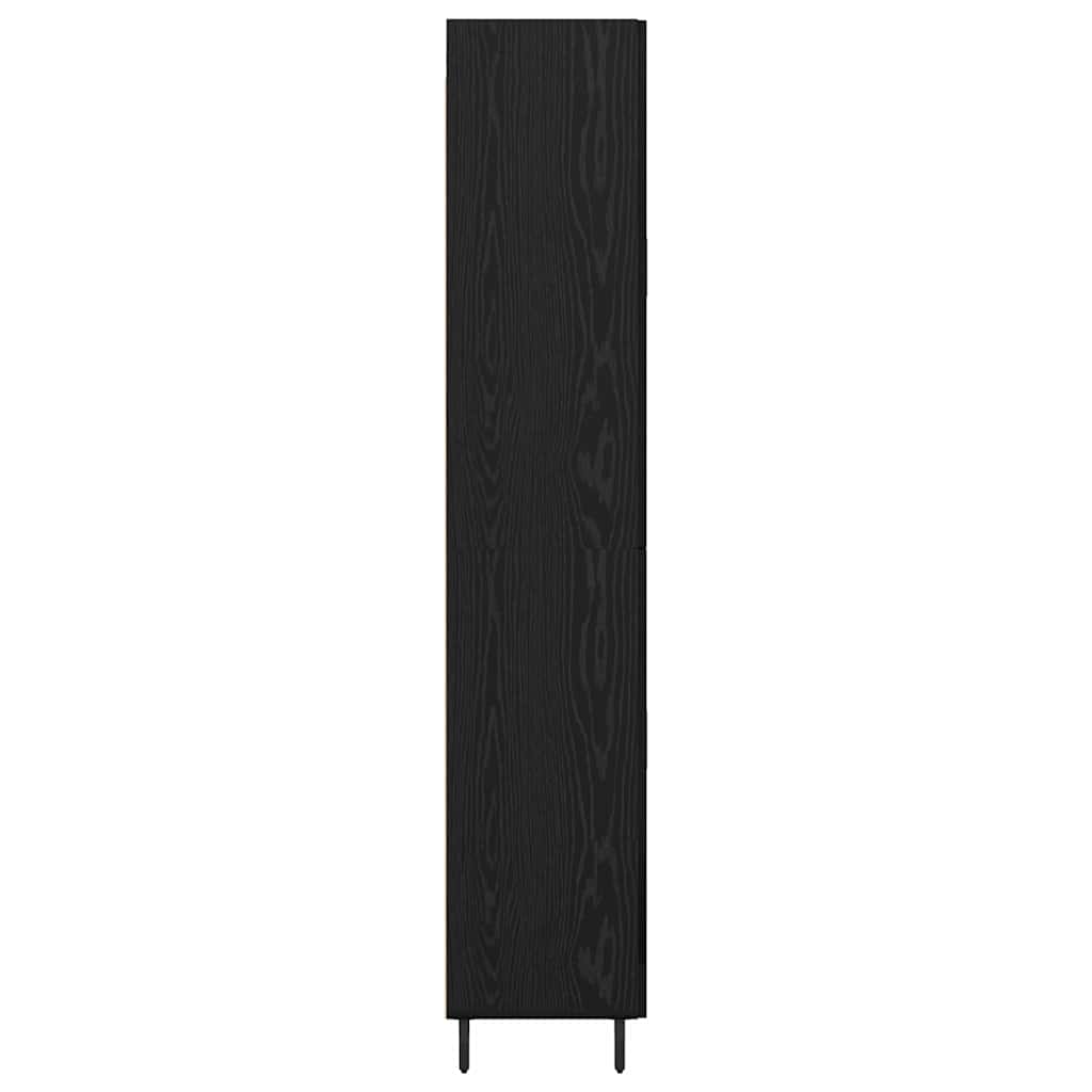 Highboard 2 stk. Sort eg 69,5 x 34 x 180 cm Konstrueret træ