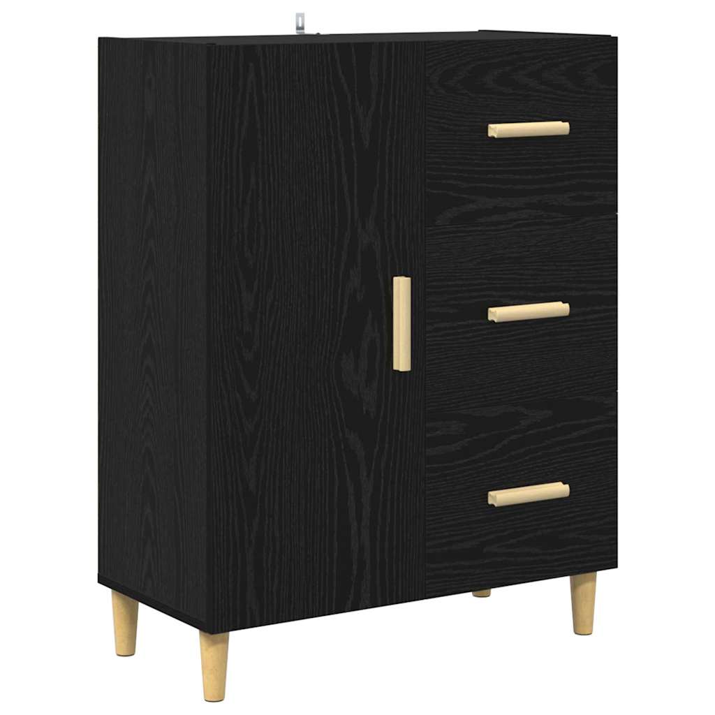 Highboard Sort eg 69,5 x 32,5 x 180 cm Konstrueret træ