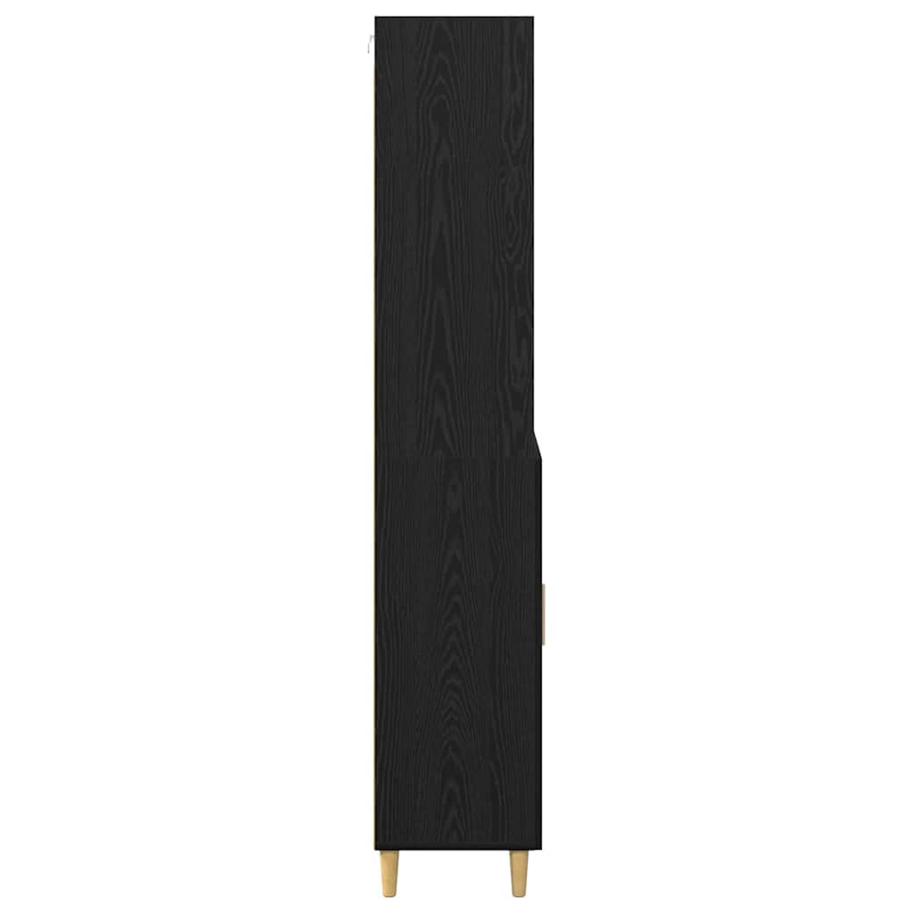 Highboard Sort eg 69,5 x 32,5 x 180 cm Konstrueret træ