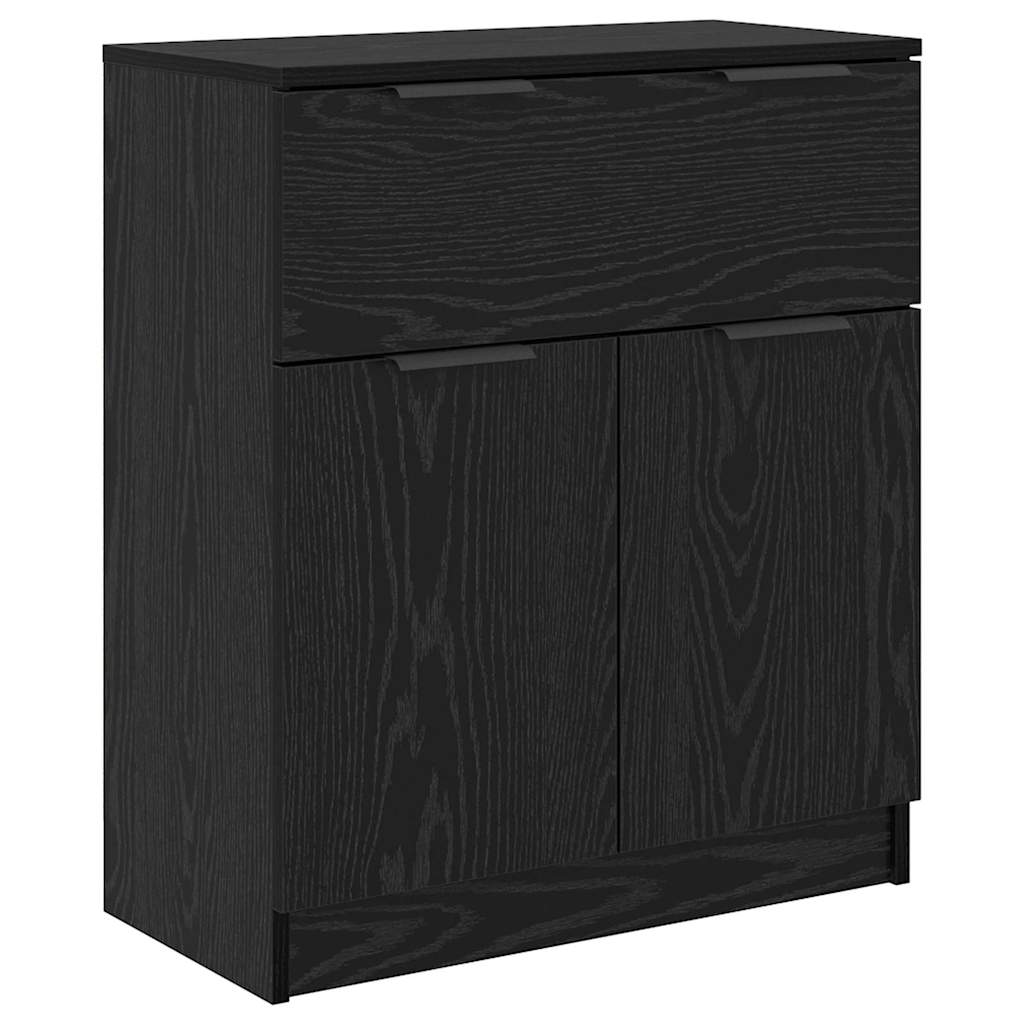 Sideboard 3 stk. Sort eg 69,5 x 34 x 180 cm Konstrueret træ