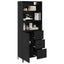 Highboard Sort eg 69,5 x 34 x 180 cm Konstrueret træ