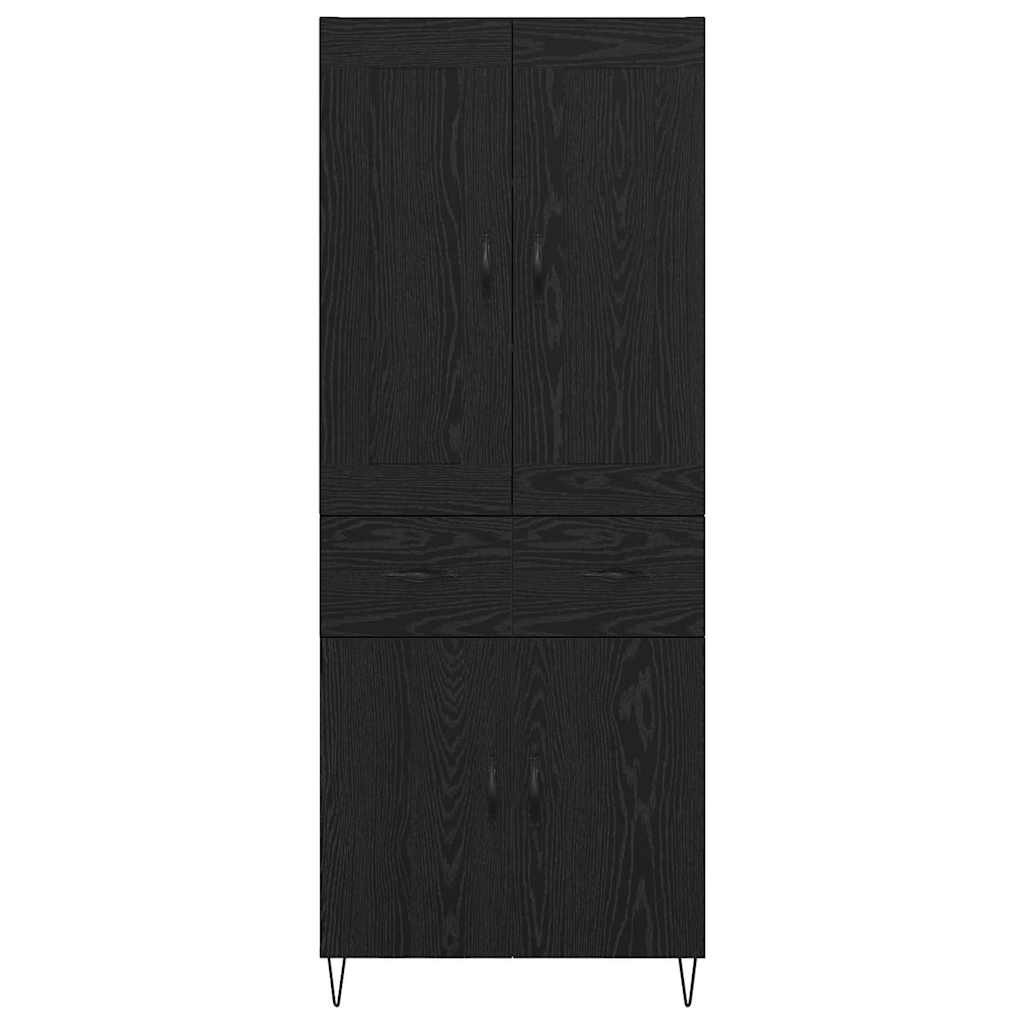 Highboard Sort eg 69,5 x 34 x 180 cm Konstrueret træ