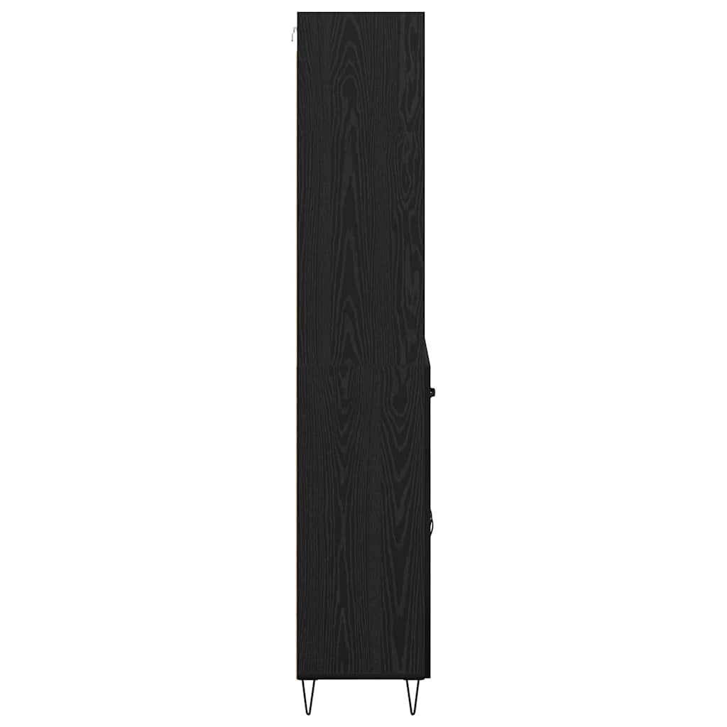 Highboard 2 stk. Sort eg 69,5 x 34 x 180 cm