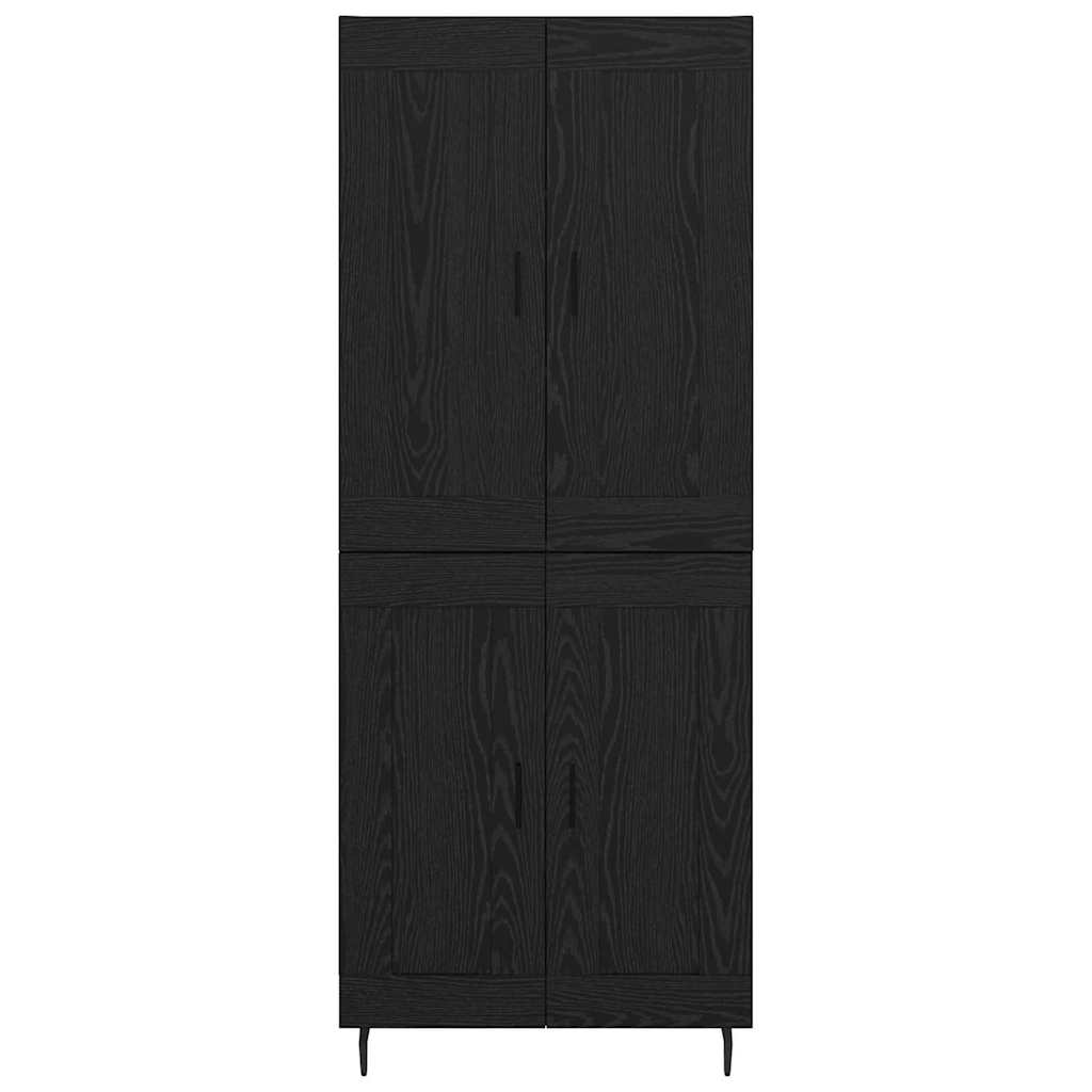 Highboard 2 stk. Sort eg 69,5 x 34 x 180 cm Konstrueret træ