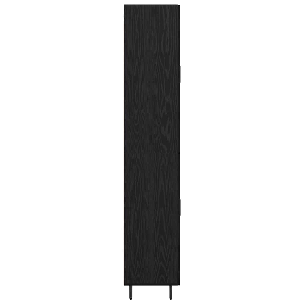 Highboard 2 stk. Sort eg 69,5 x 34 x 180 cm Konstrueret træ