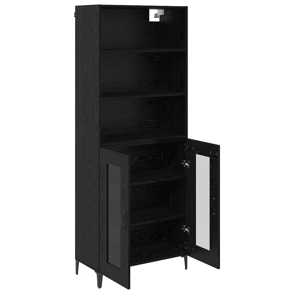 Highboard Sort eg 69,5 x 34 x 180 cm Konstrueret træ