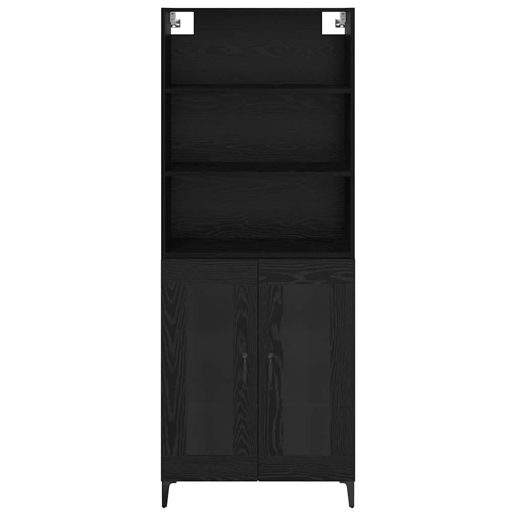 Highboard Sort eg 69,5 x 34 x 180 cm Konstrueret træ