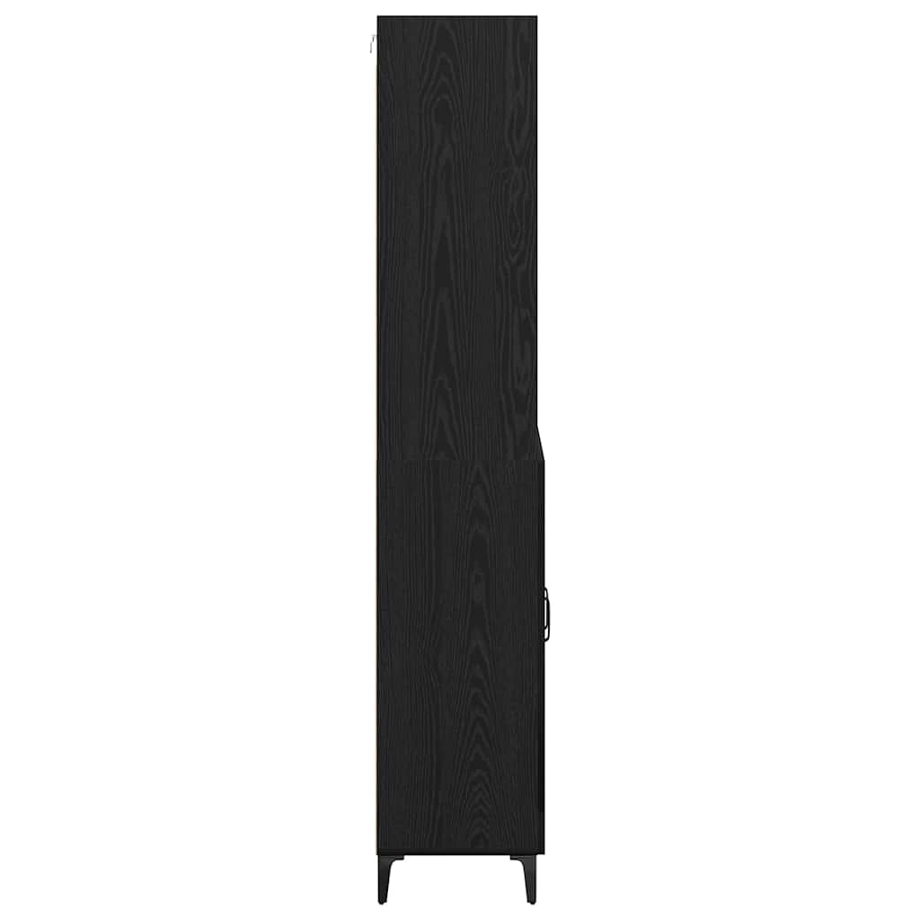 Highboard Sort eg 69,5 x 34 x 180 cm Konstrueret træ