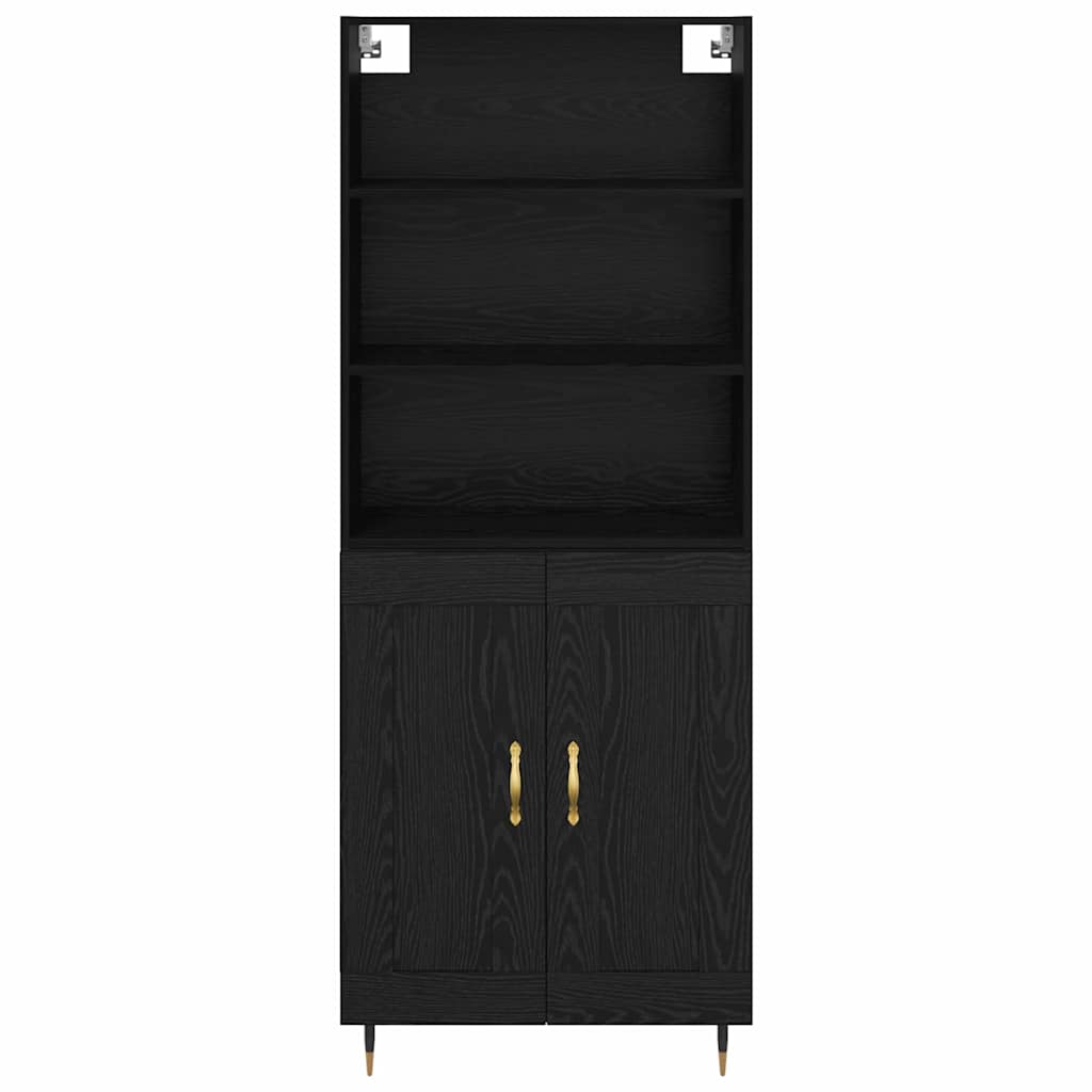Highboard Sort eg 69,5 x 34 x 180 cm Konstrueret træ