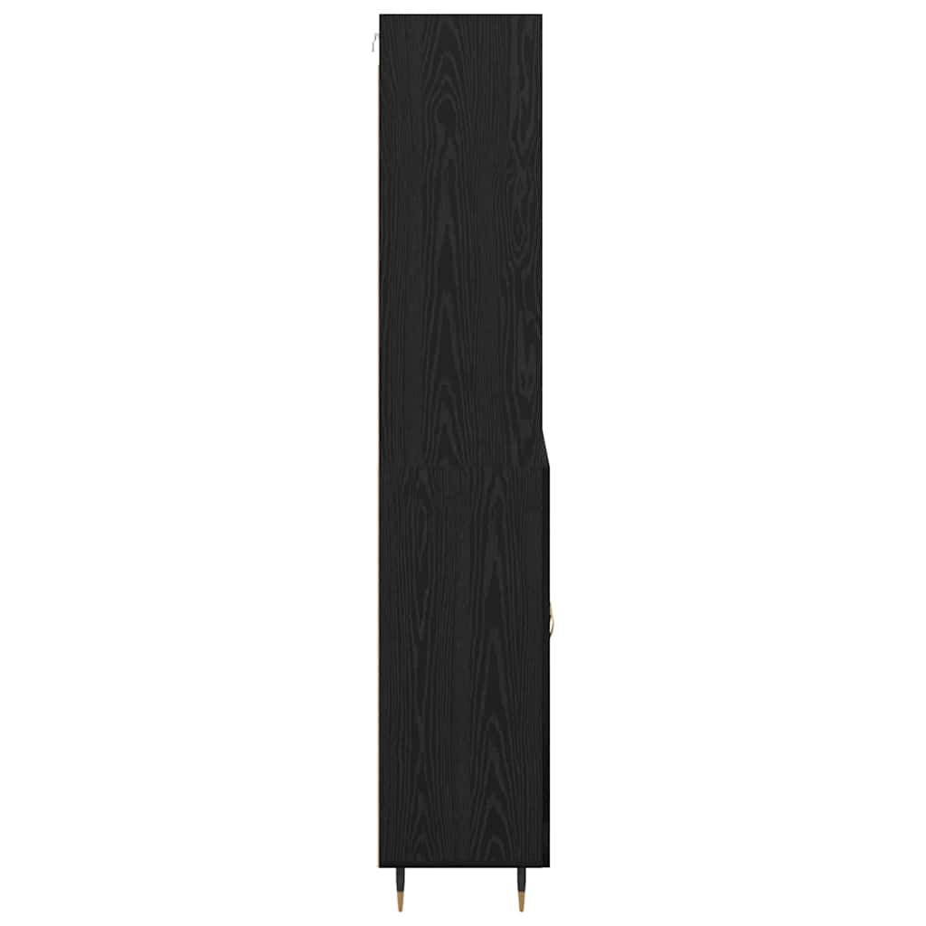 Highboard Sort eg 69,5 x 34 x 180 cm Konstrueret træ
