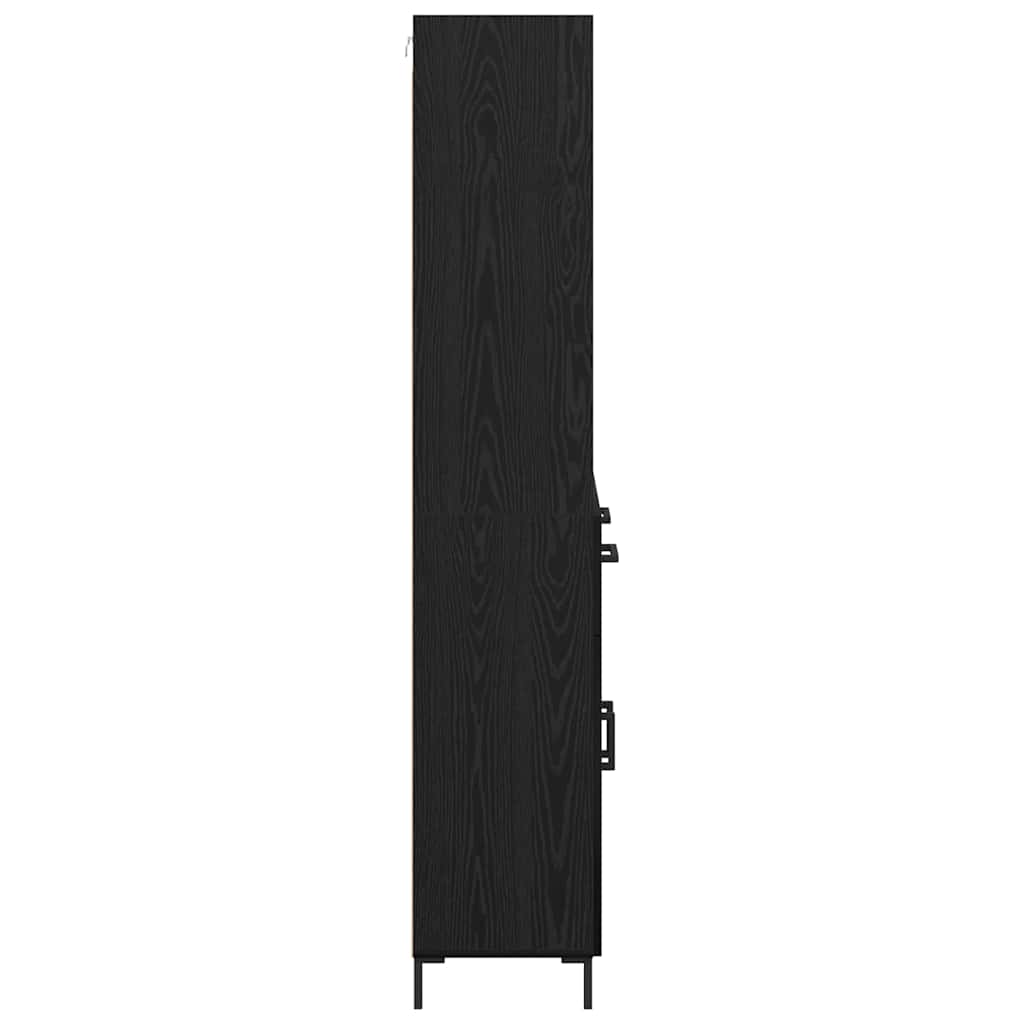 Highboard Sort eg 69,5 x 34 x 180 cm Konstrueret træ