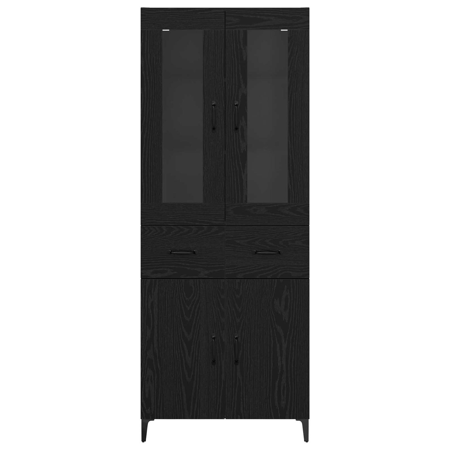 Highboard Sort eg 69,5 x 34 x 180 cm Konstrueret træ