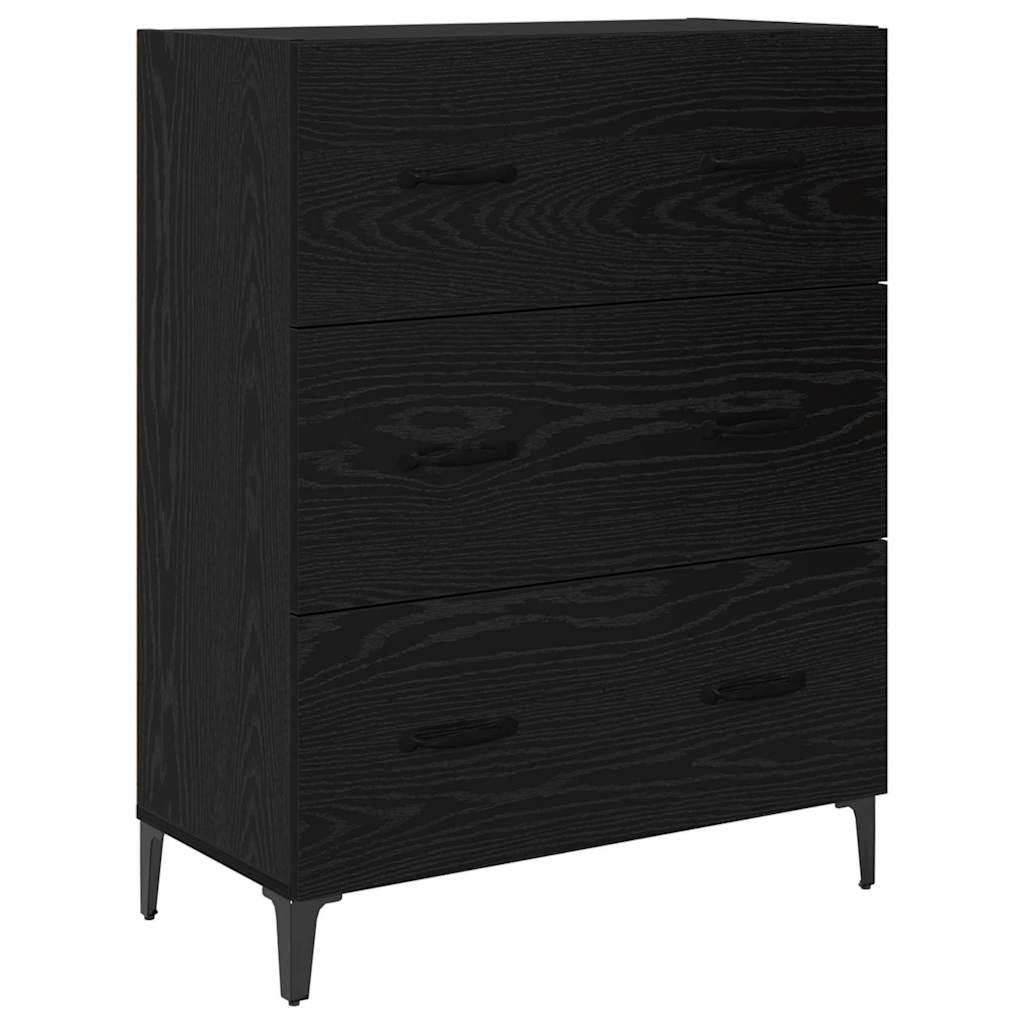 Highboard Sort eg 69,5 x 34 x 180 cm Konstrueret træ