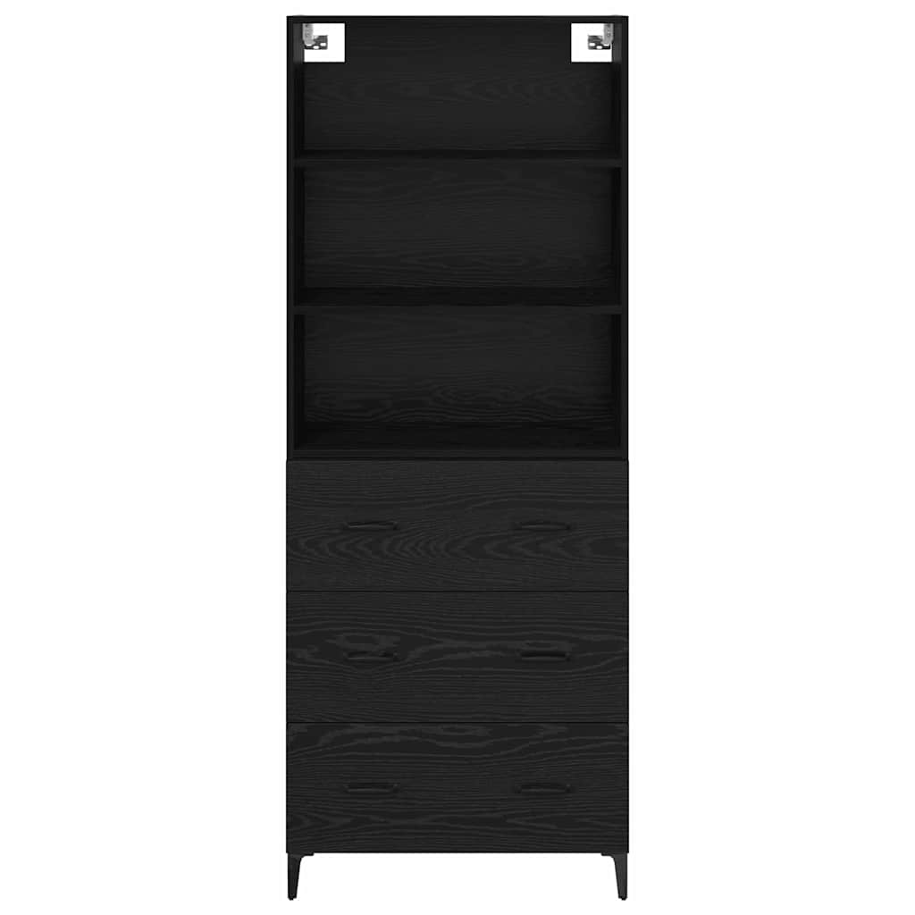 Highboard Sort eg 69,5 x 34 x 180 cm Konstrueret træ