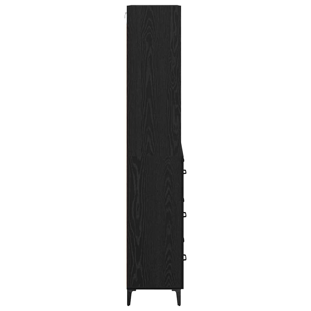 Highboard Sort eg 69,5 x 34 x 180 cm Konstrueret træ