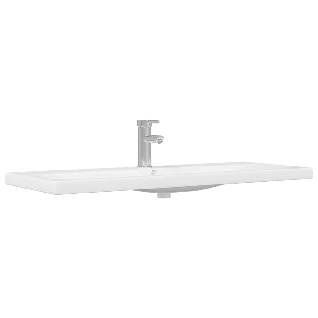 Badeværelsesskab Sort eg 100 x 38,5 x 46 cm Konstrueret træ