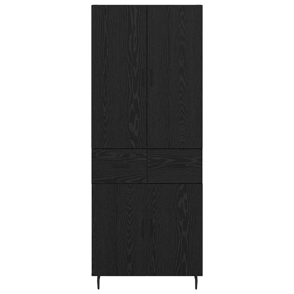 Highboard 2 stk. Sort eg 69,5 x 34 x 180 cm Konstrueret træ
