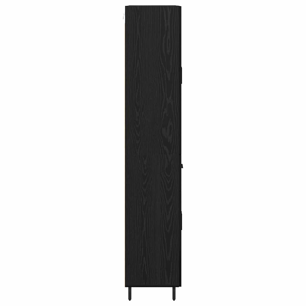 Highboard 2 stk. Sort eg 69,5 x 34 x 180 cm Konstrueret træ