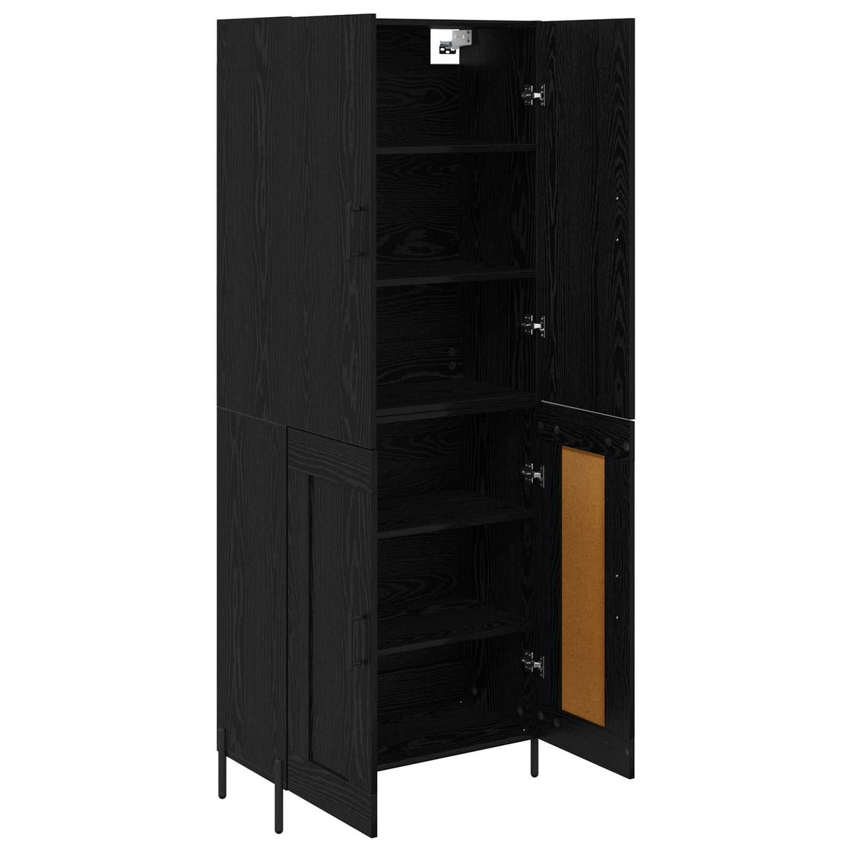 Highboard Sort eg 69,5 x 34 x 180 cm Konstrueret træ