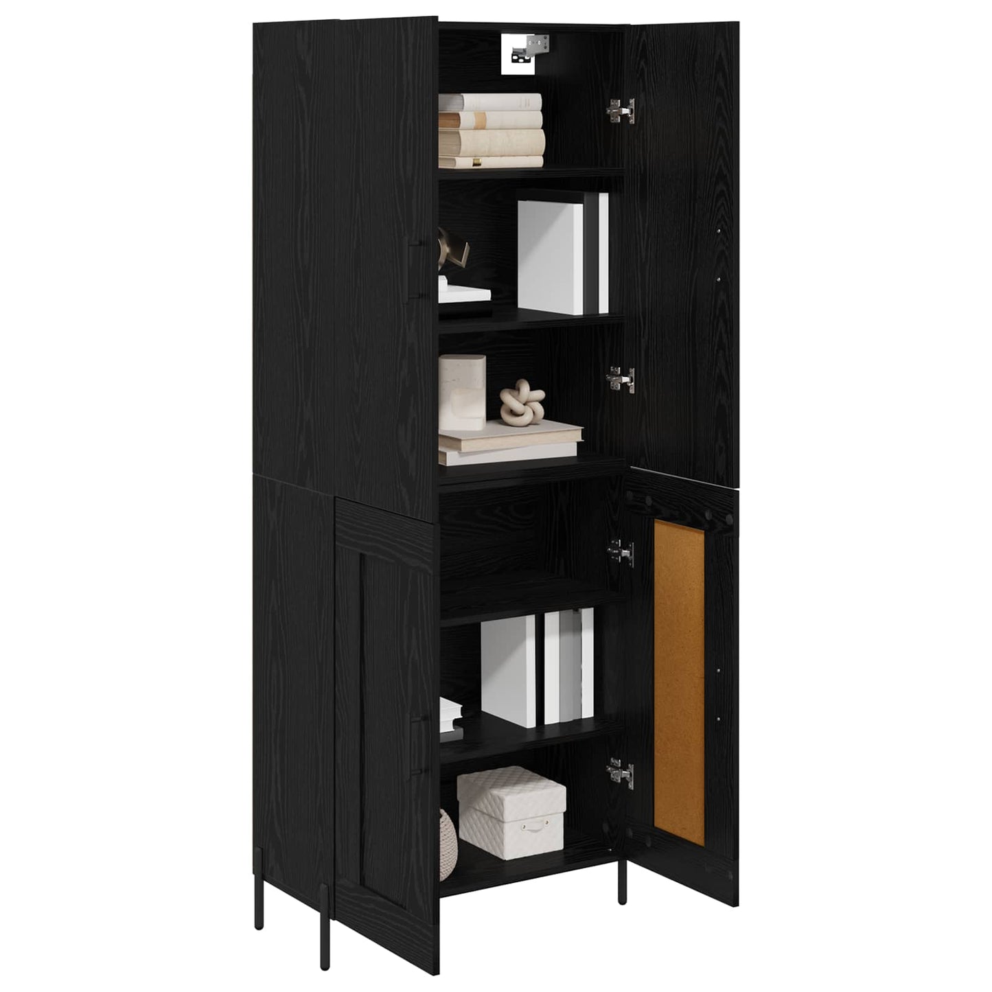 Highboard Sort eg 69,5 x 34 x 180 cm Konstrueret træ