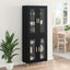 Highboard Sort eg 69,5 x 34 x 180 cm Konstrueret træ