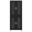 Highboard Sort eg 69,5 x 34 x 180 cm Konstrueret træ