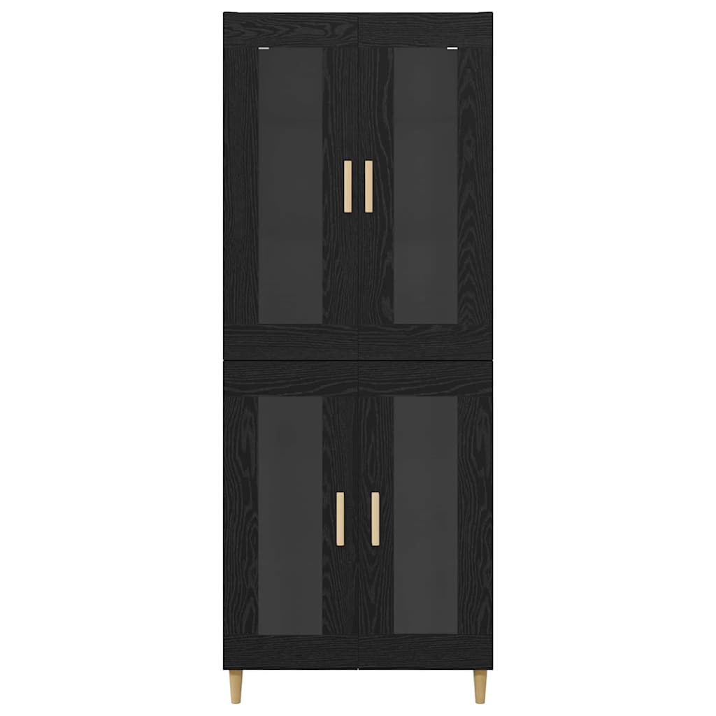 Highboard Sort eg 69,5 x 34 x 180 cm Konstrueret træ