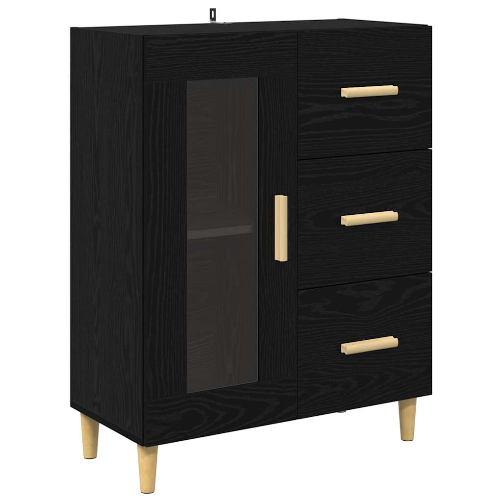 Highboard Sort eg 69,5 x 32,5 x 180 cm Konstrueret træ