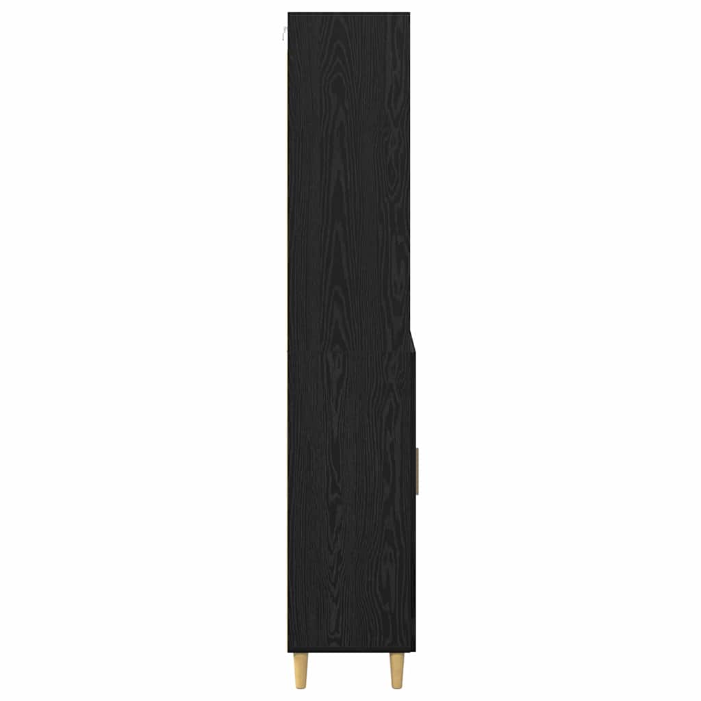 Highboard Sort eg 69,5 x 32,5 x 180 cm Konstrueret træ
