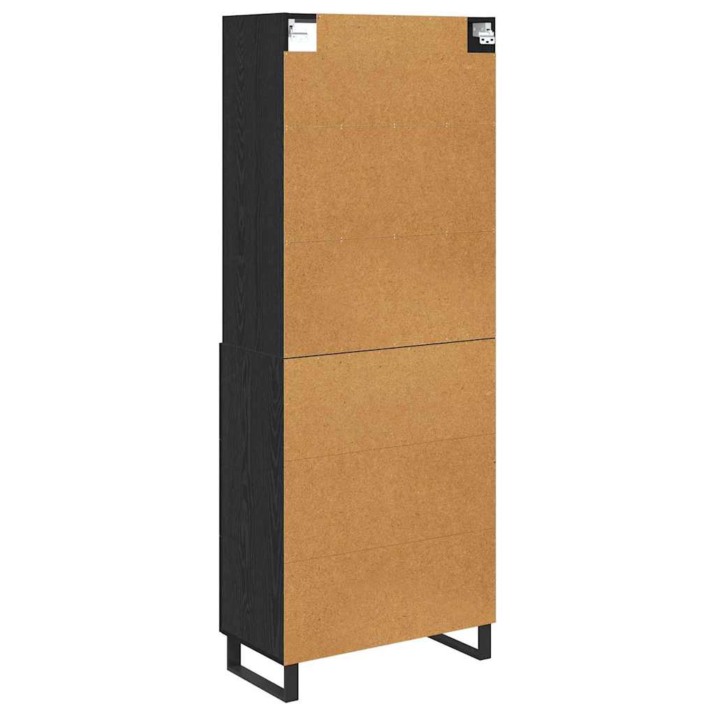 Highboard 2 stk. Sort eg 69,5 x 34 x 180 cm