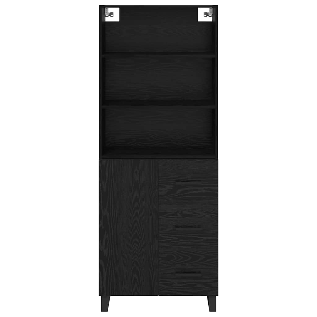 Highboard 2 stk. Sort eg 69,5 x 34 x 180 cm