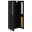 Highboard Sort eg 69,5 x 34 x 180 cm Konstrueret træ