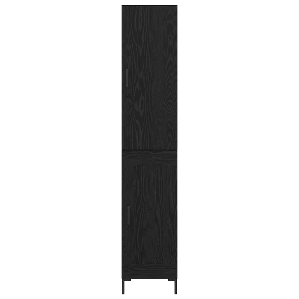 Highboard Sort eg 34,5 x 34 x 180 cm Konstrueret træ