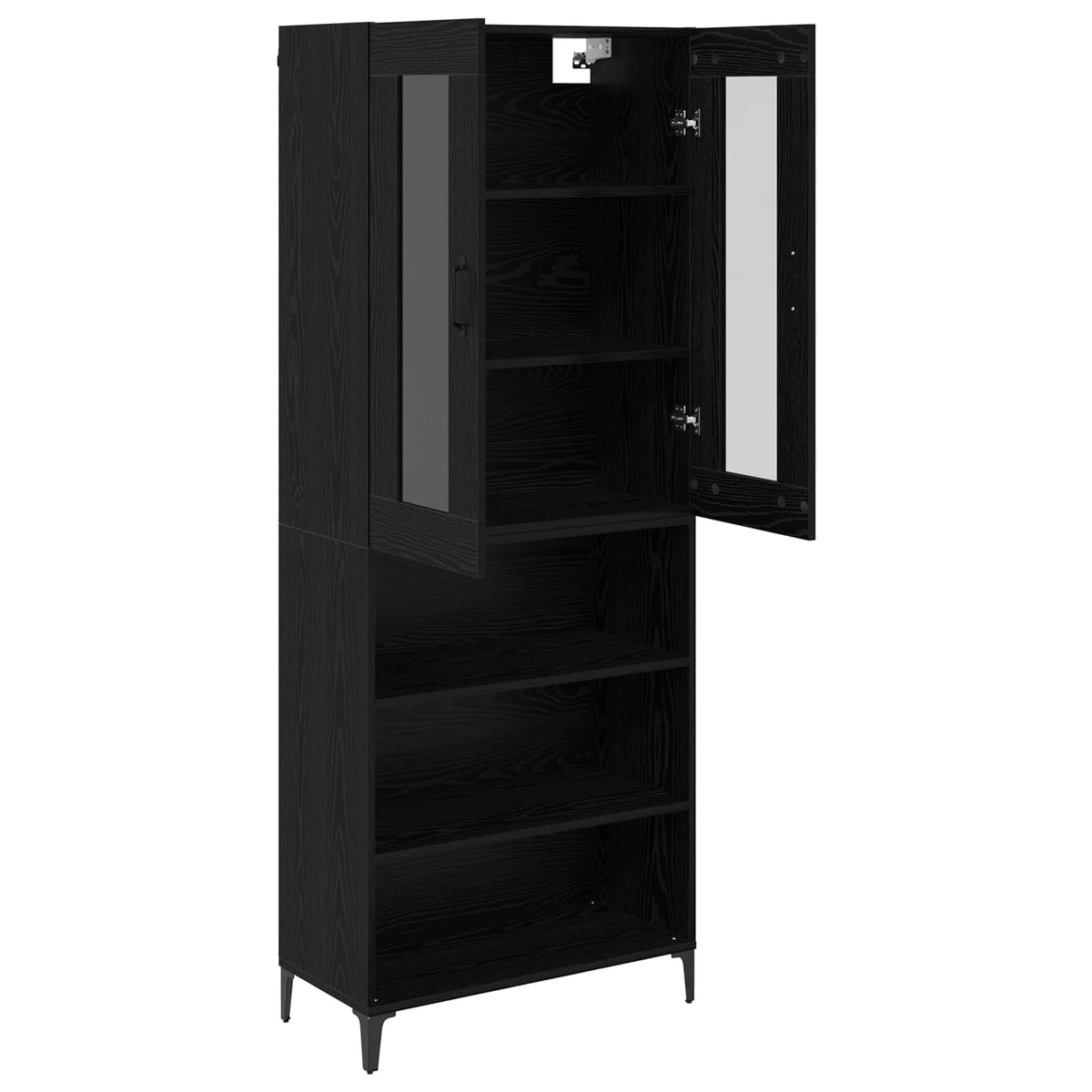 Highboard Sort eg 69,5 x 34 x 180 cm Konstrueret træ