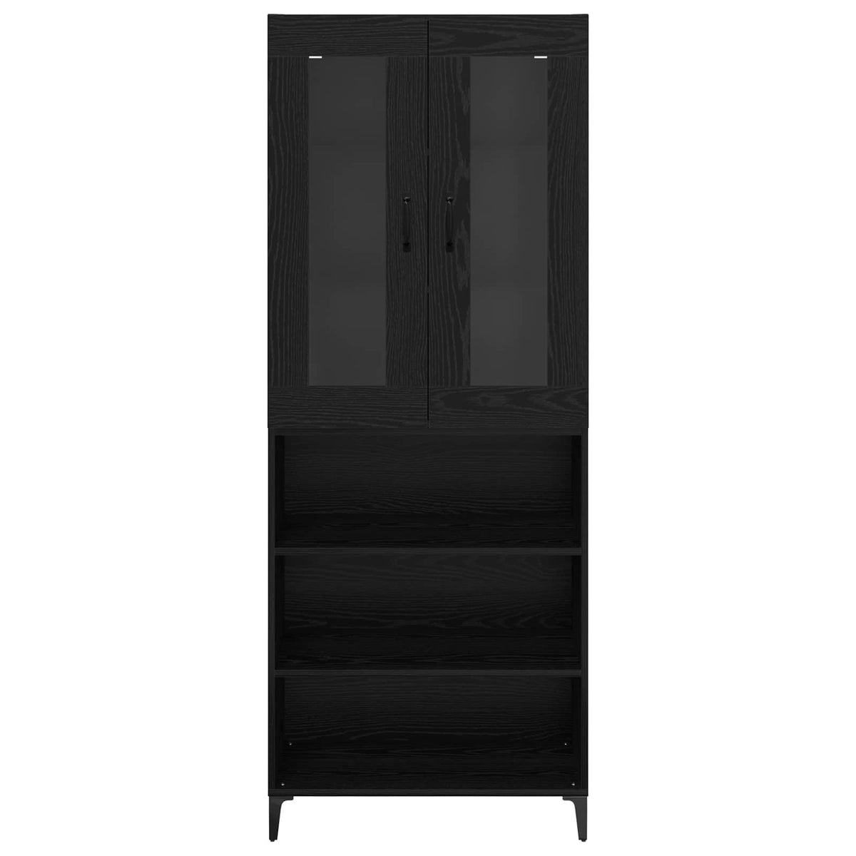 Highboard Sort eg 69,5 x 34 x 180 cm Konstrueret træ