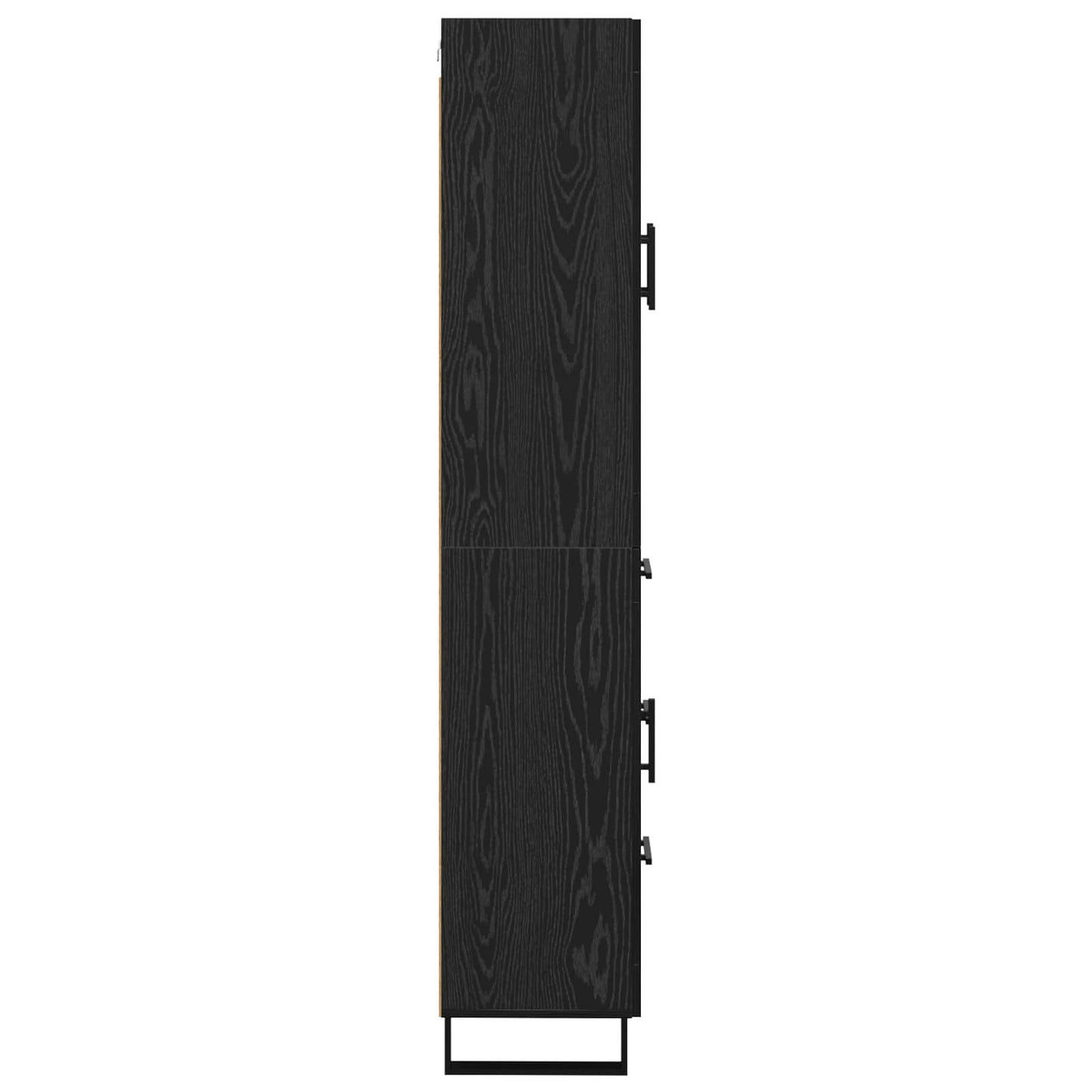 Highboard 2 stk. Sort eg 69,5 x 34 x 180 cm Konstrueret træ