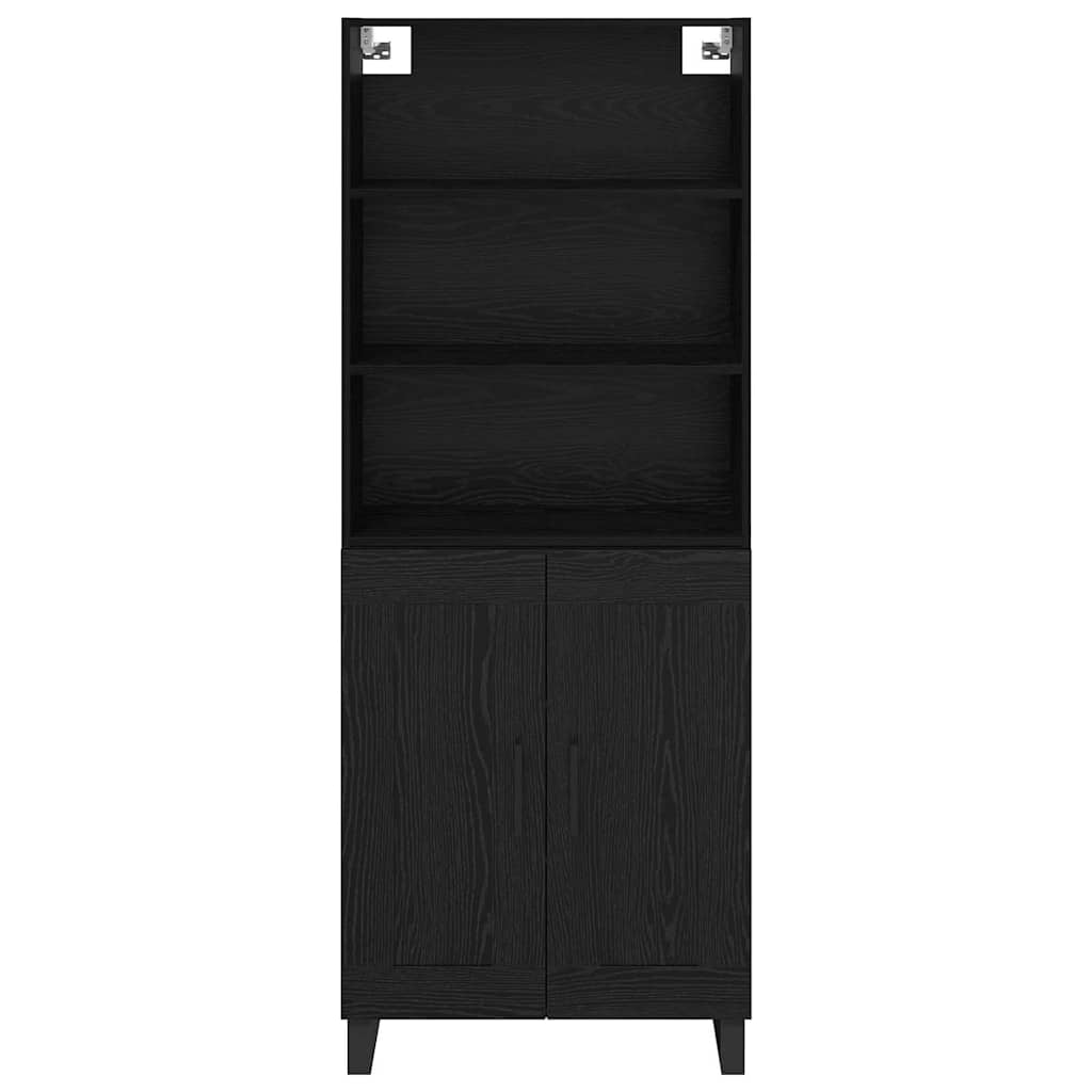 Highboard 2 stk. Sort eg 69,5 x 34 x 180 cm