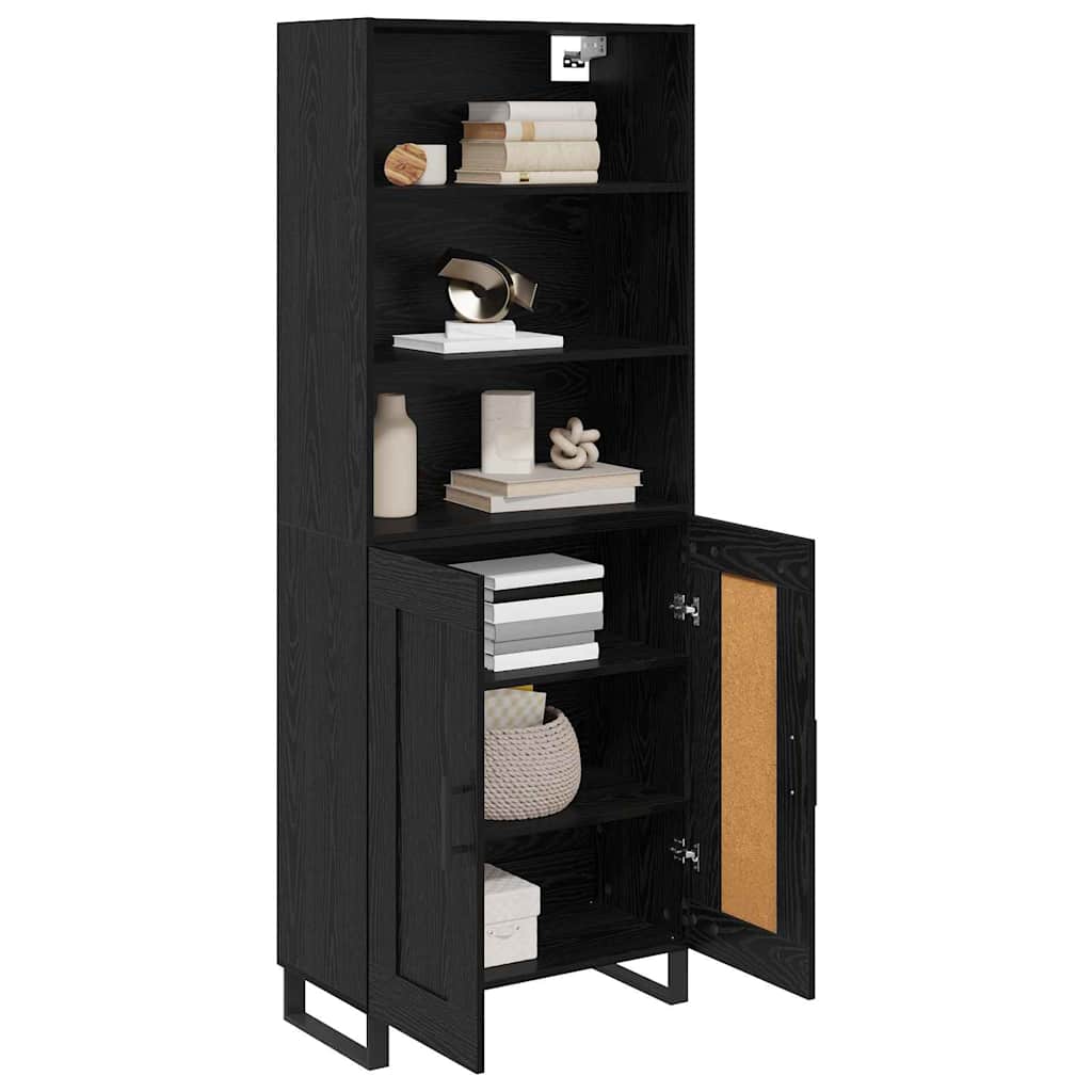 Highboard 2 stk. Sort eg 69,5 x 34 x 180 cm
