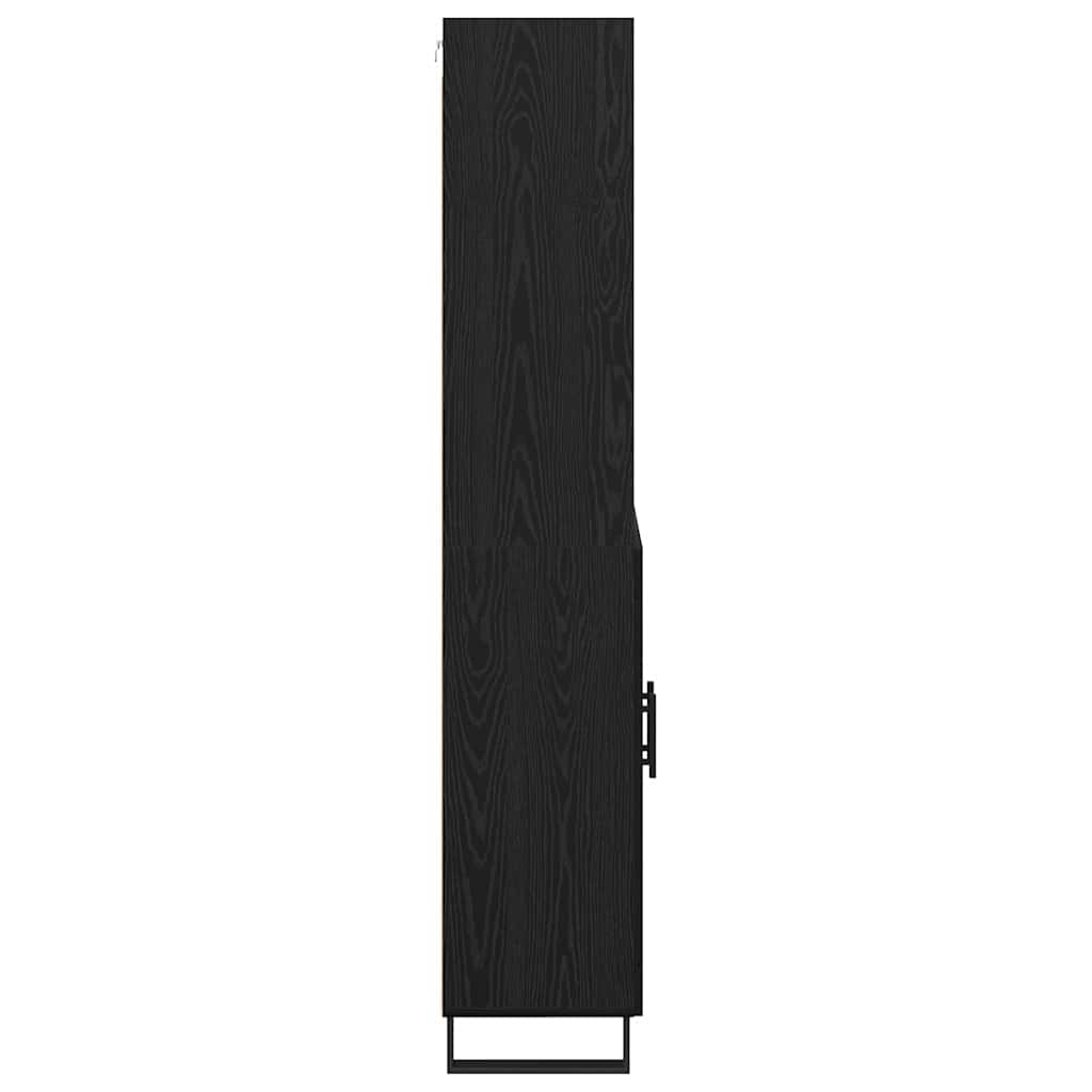 Highboard 2 stk. Sort eg 69,5 x 34 x 180 cm