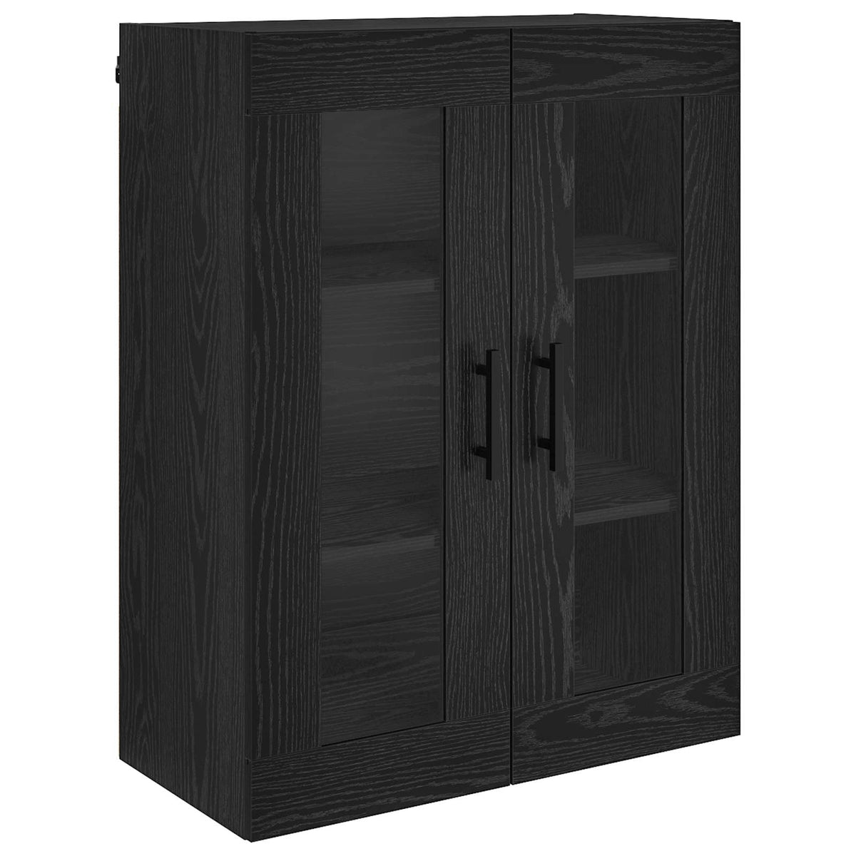 Highboard 2 stk. Sort eg 69,5 x 34 x 180 cm Konstrueret træ
